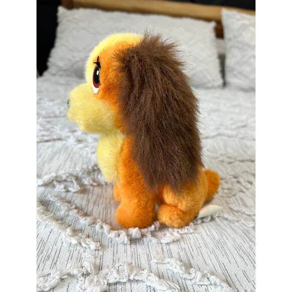 Vintage Disneyland Walt Disney World Lady and The Tramp Plush Toy Dog 7inch - Picture 3 of 7